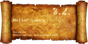 Weller Laura névjegykártya
